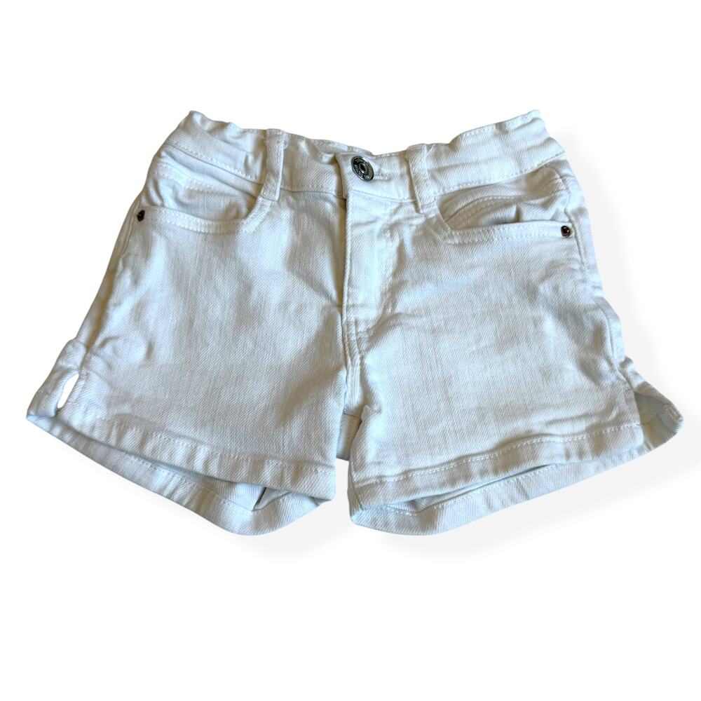 Zara Girls White Denim Shorts 6